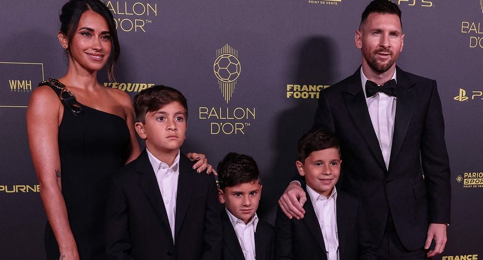 Lionel Messi’s Wife, Antonela Roccuzzo, Steals the Spotlight at the 2023 Ballon d’Or Ceremony with Her Stunning Black Designer Look