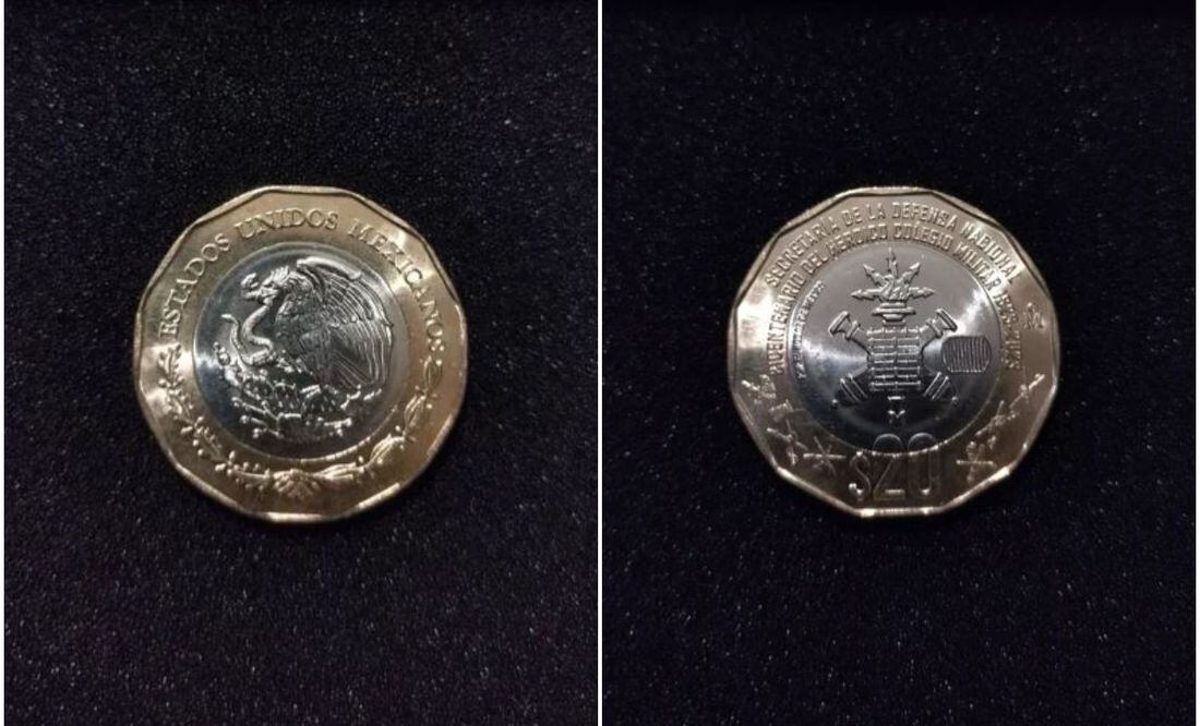 La nueva moneda conmemorativa de 20 pesos del Colegio Militar que