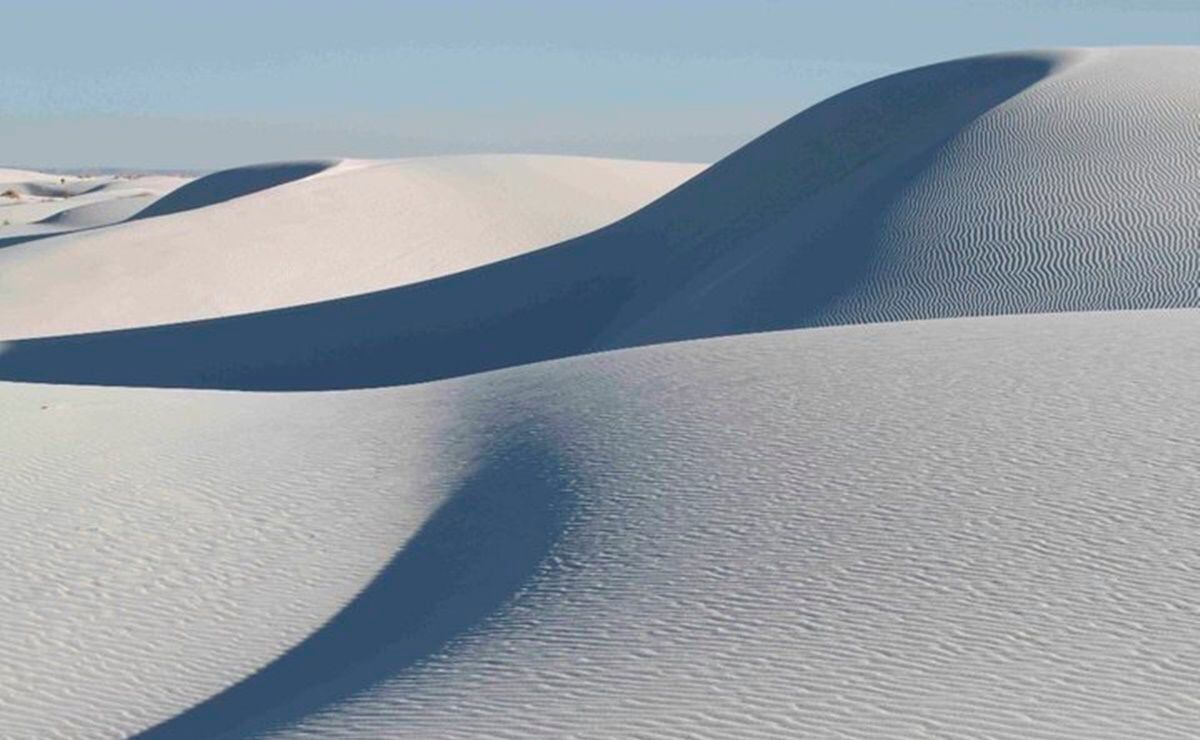 Dunas de arena blanca