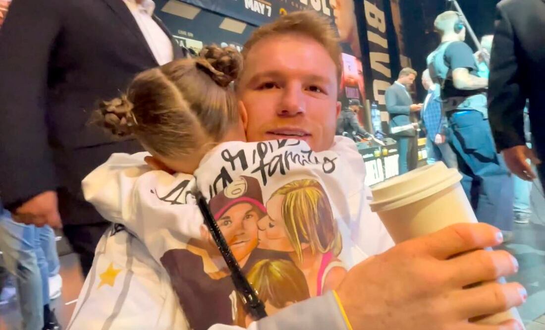 Saúl 'Canelo' Álvarez con su hija María Fernanda. Foto: Grosby Group