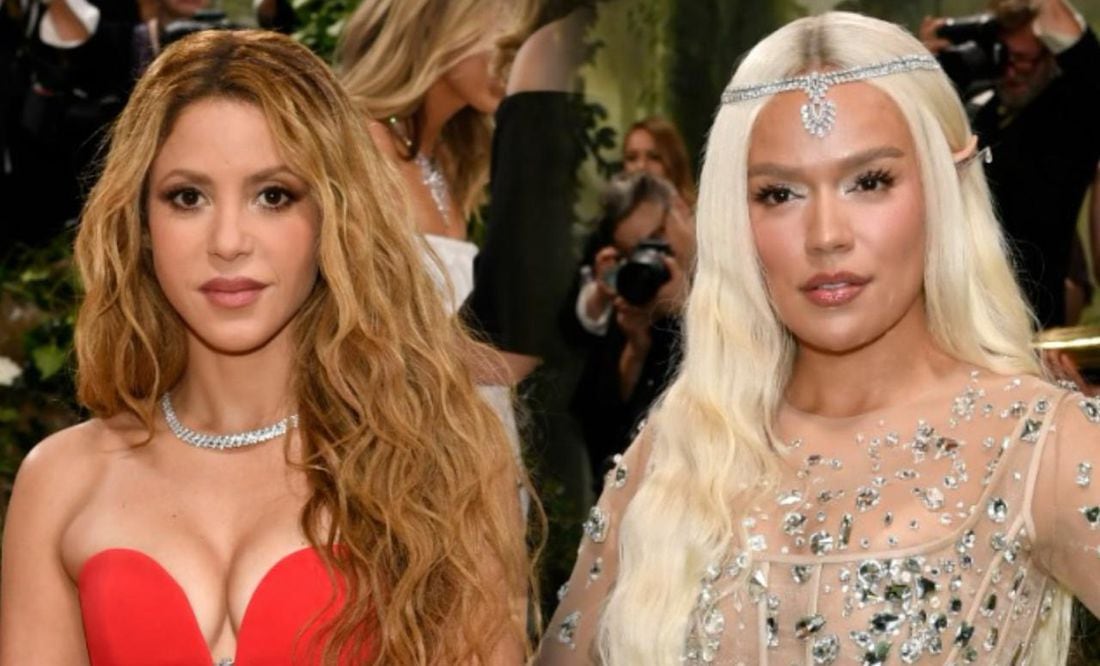 ¿Shakira y Karol G se odian? Exhiben supuesta discordia entre ellas en la MET Gala 2024. Foto: AP